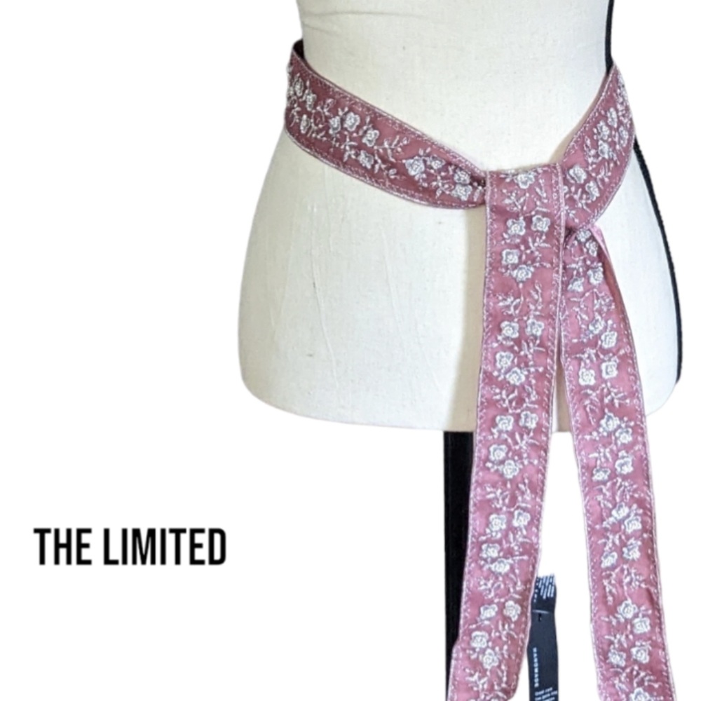 THE LIMITED Handmade 100% Silk Beaded Belt